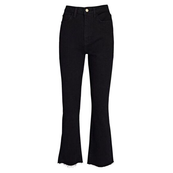 Triarchy NWT Ms. Hawn High Rise Crop Loose Skinny in True Black Size 31 - Picture 1 of 12